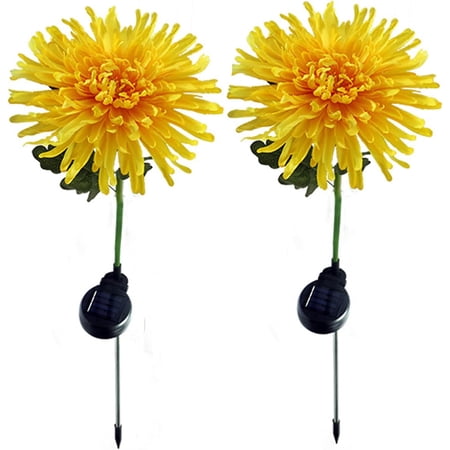 LINLIN Solar Garden Lights Outdoor Decorative Solar Flowers Lights, Waterproof Chrysanthemum Light Solar Stake Lights Landscape Lights Solar Path Light for Yard Patio Garden Pathway