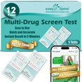 thumbnail image 1 of Easy@Home 12 Panel Instant Urine Drug Test Kit, Multi-Drug Screening Card, Fast Results, 5 Count, 1 of 8