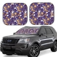 thumbnail image 6 of Kdxio Bowling Game Print 2-Piece Sun Shade Front Windshield - Foldable Car Front Window Sunshades for Most Sedans SUV Truck, 6 of 6