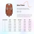 thumbnail image 7 of Aislor Girls Inspired Fringe Dress V Neck Long Sleeve Maiden Princess Dress Umber 16, 7 of 7
