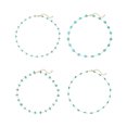 thumbnail image 5 of Bohemian Turquoise Beaded Chokers Necklace 14K Gold Plated Stainless Steel Jewelry For Women Summers Beach Accessory, 5 of 8