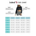 thumbnail image 6 of BALEAF Cropped Sweatshirts For Women Crew Neck Long Sleeve Crop Top Workout Athletic Pullover Black XS, 6 of 6