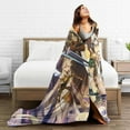 thumbnail image 4 of Genshin Impact Bed Blanket Air Conditioner Quilt Ultra Soft Flannel Blanket All Season Fuzzy Blanket Reversible Fluffy Plush Blanket 50"X40", 4 of 7