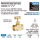 thumbnail image 1 of Válvula de aguja para gas, soldable 1/2' x soldable 1/2' Foset Válvula de aguja para gas, soldable 1/2' x soldable 1/2', 1 of 1