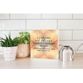 thumbnail image 4 of Him Who Strengthens Me Orange Geometric 10 x 10 Wood Tabletop Sign Plaque, 4 of 4