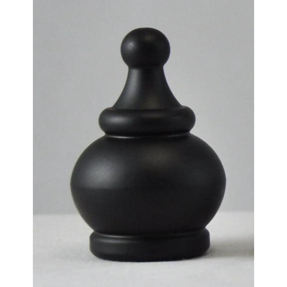 Urbanest Urbanest Crown Lamp Finial, 2", Black