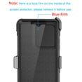 thumbnail image 3 of Ebizware Motorola Moto G Power 5G 2025 XT2515 Case with [Built-in Screen Protector] and Holster Belt Clip, Military Grade Heavy Duty Kickstand Phone Case Cover for Moto G Power 5G 2025 - Black, 3 of 10