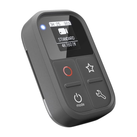 Suzicca-2 Wireless Smart Remote Control Replacement for Hero 111098 BlackMax7 Black6 Black OLED Screen Built-in Battery 80M Control Distance with Stick Mount Wrist Strap USB Charging Cable
