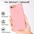 thumbnail image 5 of Étui en Gel de Silicone Liquide Doublure en Microfibre Douce Compatible avec IPhone 8/ IPhone 7, 5 of 5