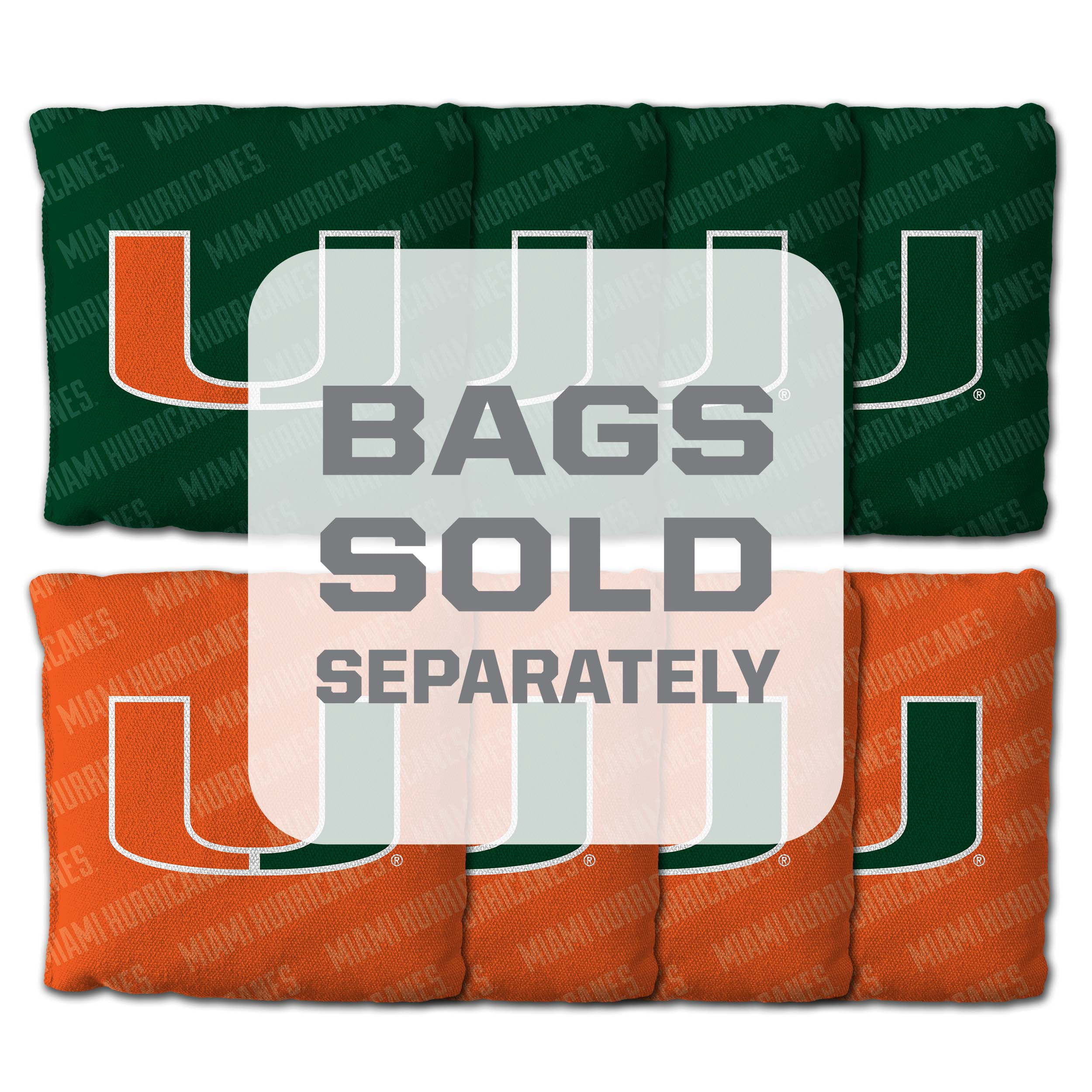 YouTheFan NCAA Miami Hurricanes 2' x 4' Cornhole Game No Bags