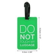 thumbnail image 2 of Unique Bargains 1 Pc DO Pattern Luggage Tag for Travelling Green, 2 of 5