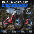 thumbnail image 4 of Seemoon Dual Motor Fat Tire Electric Bike, 52V Long Range E-Bike with 26"x4.0" Tires, Hydraulic Disc Brakes for Adults, 4 of 9