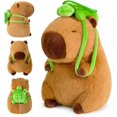thumbnail image 1 of Juguetes de peluche de capibara, lindo juguete de peluche de capibara, juguete de peluche de capibara de simulación con almohada de tortuga, lindos muñecos de peluche de capibara, 1 of 5