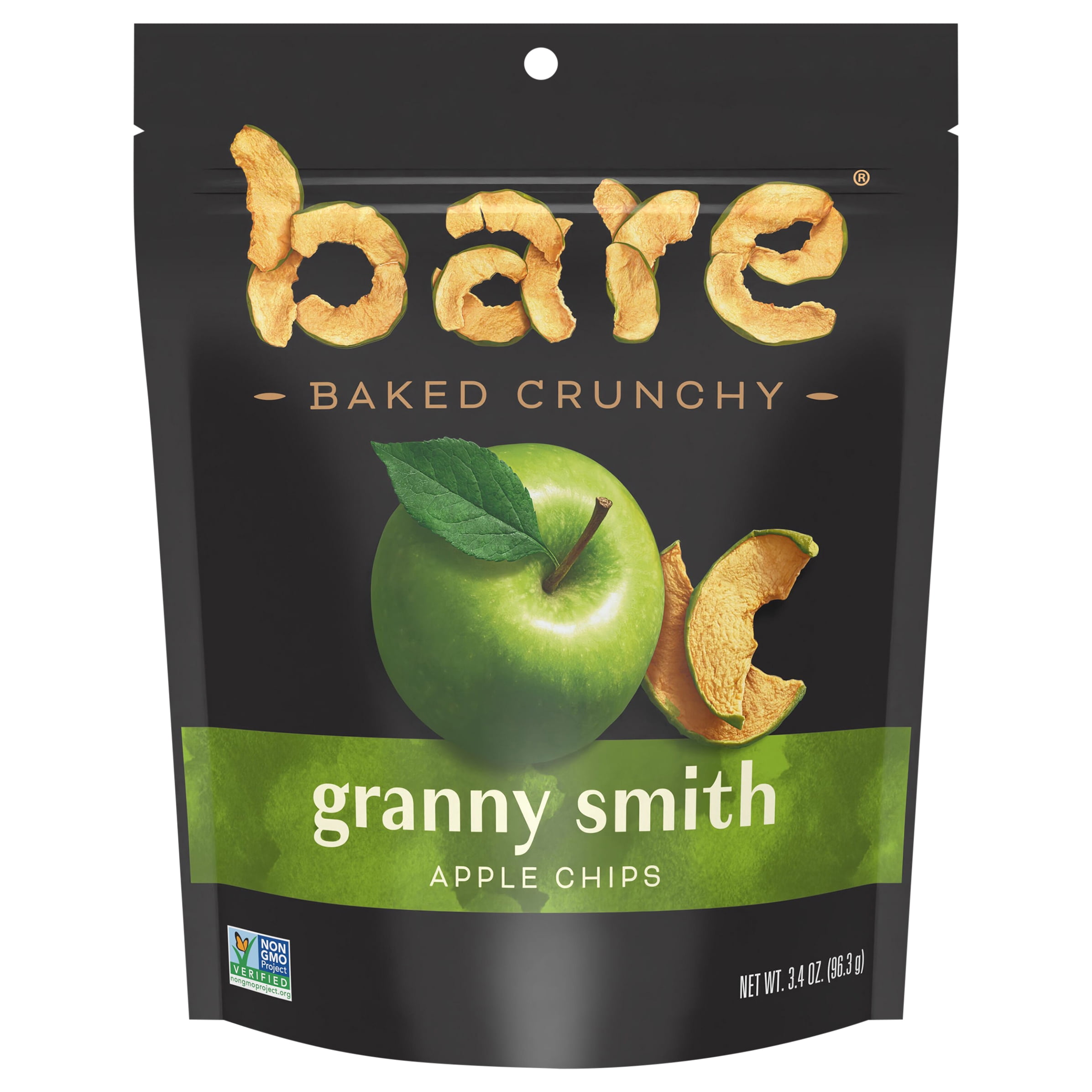 Bare Fruit Baked Crunchy Organic Apple Chips Granny Smith 3 Oz (85 G) for  sale online