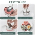 thumbnail image 4 of Molde Para Hacer Sushi, Molde Para Bolas De Arroz Desmontable De Acero Inoxidable 304 De Grado Alimenticio, Superficie Antiadherente, Apto Para Lavavajillas Para Bricolaje, 4 of 7