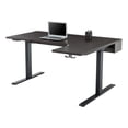 thumbnail image 3 of Realspace® Koru Electric 59"W L-Shaped Height-Adjustable Standing Desk with Integrated Power & Charging, Espresso Oak, 3 of 9