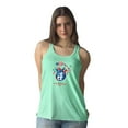 thumbnail image 2 of Happy Independence Day Flags Racerback Tank Women -Image by Shutterstock, Female XX-Large, 2 of 4