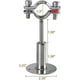 thumbnail image 3 of Juego de 2 soportes de tubo ajustables de acero inoxidable Screw32 con tornillos, soportes de tubería para montaje en techo, abrazaderas para tubos y varillas de 32 a 34 mm de diámetro., 3 of 4