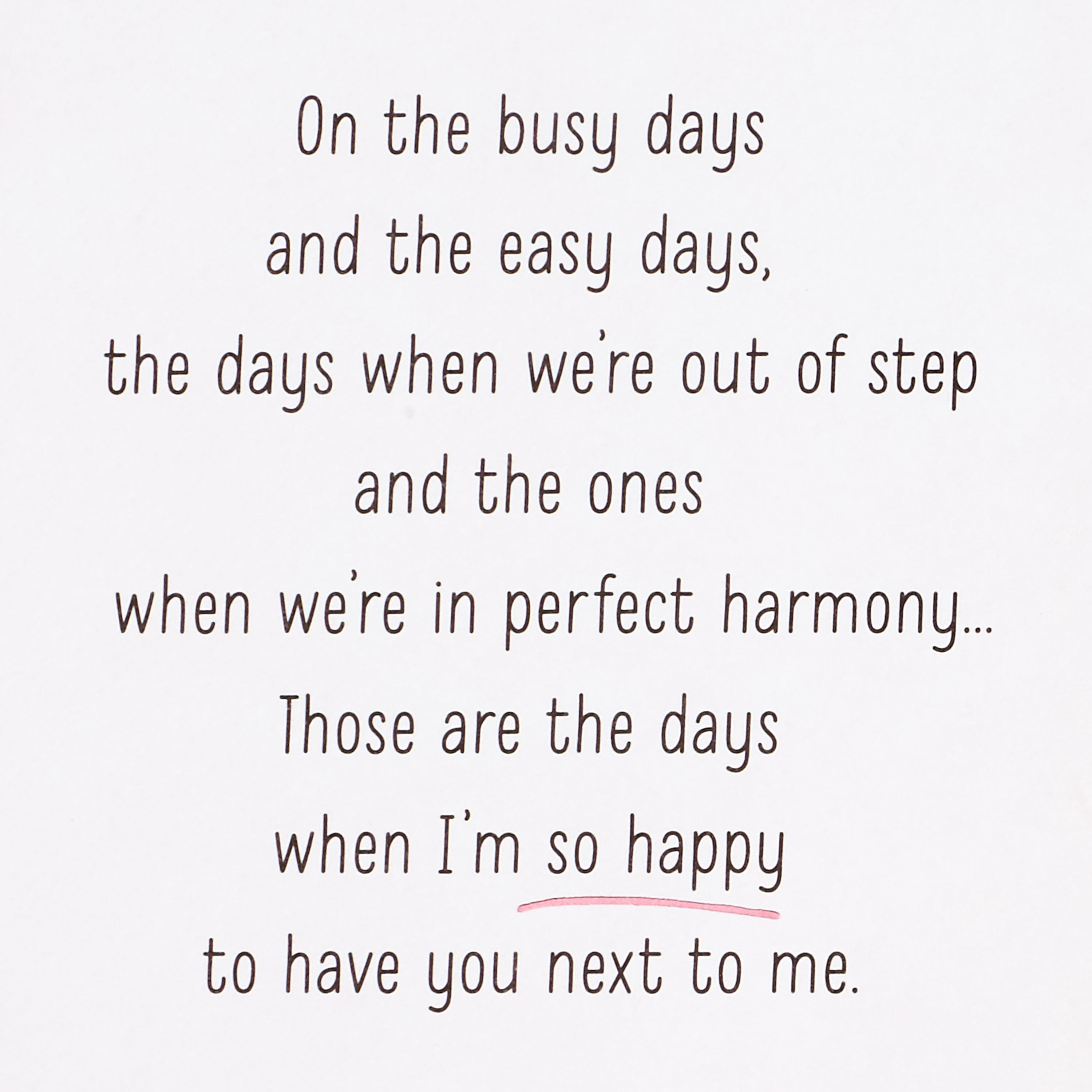 Hallmark Romantic Valentine's Day Card for Wife (so Happy Together)