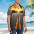 thumbnail image 6 of Highway Men's 3d Print Casual Button Down Shirts, Novelty Hawaiian Short Sleeves 3xl, 6 of 8
