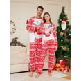 thumbnail image 4 of Conjunto de pijamas navideños familiares a juego, moda de Año Nuevo 2024, estampado de ciervos navideños de dibujos animados rojos, pijamas para niños adultos, mameluco para bebé, ropa para perros, 4 of 4