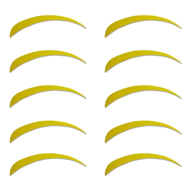 10 Piezas s de Tiro Ala Izquierda Objetivo Fletchings de s de Tiro Forma de Gota Izquierdista amarillo Soledad Tiro al arco