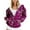 Hot Pink, variant on Sevevn Coats for Women Women's Casual Christmas Printed Zipper Long Sleeve Hooded Sweatshirt Jacket Tops Holiday Gift Finder
