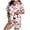k-Red, variant on KKBOTIVE Womens Silk Satin Pajama Set 2 Piece Heart Embroidery Short Sleeve Button Up Sleepwear Women's Fashion Daily Loungewear ( n-White Size: M )