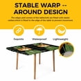 thumbnail image 4 of St. Patrick's Day Table Cloths for 5 Foot Rectangle Tables, Green Kitten Cats Lucky Shamrock Black Plaid Patio Waterproof Elastic Fitted Tablecloths, Washable Rectangular Table Cover for Camping, 4 of 8