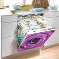 thumbnail image 4 of Coolnut Purple Rose Dishwasher Magnet Cover, Magnetic Refrigerator Panel Decal Wash Machine Front Door Decorative Cover for Home Kitchen Farmhouse Decor, 23"x 26", 4 of 6