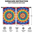 thumbnail image 2 of Blackout Kids Curtains,Colorful Tie Dye Floral Mandala Childrens Insulated Curtains Set Of 2,Bedroom Essentials,Toddler Room Decor 42"x54", 2 of 5