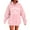 Pink, variant on UJNDER Women's Casual Letter Print Hoodies for Women Pullover Comfortable Fall Winter Khaki XXL