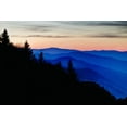 thumbnail image 2 of Flaherty, Dennis 32x23 Gold Ornate Wood Framed with Double Matting Museum Art Print Titled - North Carolina Oconaluftee Overlook at sunrise, 2 of 4