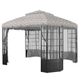 thumbnail image 1 of Garden Winds Replacement Canopy Top Cover for the Bay Window Gazebo -Standard 350 - Damask Beige, 1 of 5