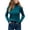 Blue, variant on Honeeladyy Women Casual Fashion Pullover Long Sleeve Round-Neck Sweater