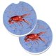 thumbnail image 1 of ""Caroline'S Treasures Crawfish Juego De 2 Posavasos Para Coche Con Portavasos 8458Carc 2,56 Multicolor"", 1 of 1