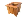 thumbnail image 4 of T&L Small Square Planter Box - cedar stained, 4 of 5