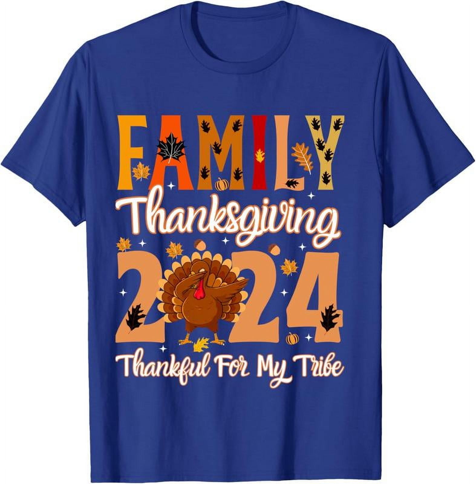 Family Thanksgiving 2024 Crew Dabbing Turkey Matching Long Sleeve Gift