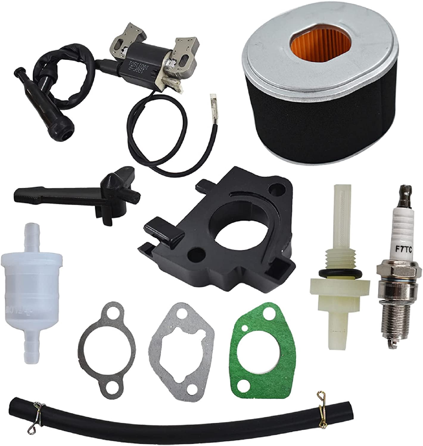 EPOTOOR GX390 Carburetor with Ignition Coil Air Filter Kit Replacement for Honda GX340 GX360 GX390 11HP 13HP Engine Generator Lawn Mower Motor 16100-ZH8-W61 16100-ZF6-V01 16100-ZF6-V00
