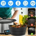 thumbnail image 4 of Silicone Slow Cooker Liner Reusable & Leakproof Slow Cooker Divider Liner Fit for 6 Quart Pot Dishwasher Safe Cooking Liner(Black), 4 of 11