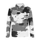 thumbnail image 4 of Blusa y camisa de manga larga con cuello vuelto para hombre, jersey de solapa con cremallera y manga larga, blusa informal estampada para San Valentín, poliéster para hombre, 4 of 5