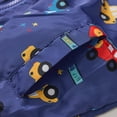 thumbnail image 5 of IDOPIP Toddler Baby Boys Girls Hooded Jacket Windbreaker Dinosaur Print Coat Kids Summer Autumn Long Sleeve Zip Up Lightweight Windproof Outwear 2-3 Years Blue, 5 of 10