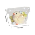 thumbnail image 3 of Relaxation Relief Items Squeeze, Student Easter Toy, Plush Toy, Sensory Play, Pom Poms, Chick Figure, Wool, 2*3in, Off-White, 1 Pc, 3 of 7