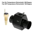 thumbnail image 4 of 1 Set Car Engine Coolant Temperature Sensor Switch Radiator Hose Fitting Adapter 26mm 200'F On-185'F Off, 4 of 6