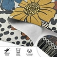 thumbnail image 6 of Yayeee Runner Rug for Bedroom 2'x6' Machine Washable Hallway Non Slip Mat, Blue Flowers, 6 of 8