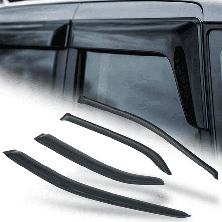 M-AUTO 4Pcs Tape-On Window Visor Smoke Vent Wind Rain Deflector Guard for 1998 1999 2000 2001 2002 Honda Accord 4-DR