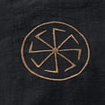 thumbnail image 6 of Mens Linen Shirt Long Sleeve Casual Button Down Top Loose Fit Breathable Summer Beach Henley Tunic Tee for Men Lightweight Black S, 6 of 7