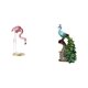 thumbnail image 1 of Estatua de resina de flamenco y , escultura de ave, arte moderno, figura de jardín, soporte de metal, colección de animales, elegante adorno, 1 of 8