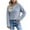 Blue, variant on UAMVSH Womens Fleece Hoodie Sweatshirt Sherpa Cropped Drawstring Hooded Pullover Tops Warm Winter Long Sleeve Hoodie Clothes(X-Large,Khaki)