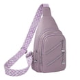 thumbnail image 1 of TIEVOSA Sac pour Femmes Peut Tre Relié avec Câble de Données USB Sac Messager Sac de Poitrine Décontracté Sac à Dos Grande Capacité, 1 of 5